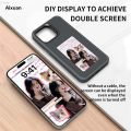 Aixuan S_way NFC Display Screen APP Smart Phone Case For iphone 16 15 14 13 New Pro Max DIY Phone Covers With Protector Back Fundas Battery Free. 