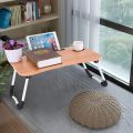 Indoor bedroom lazy computer table outdoor folding table and chair picnic table waterproof Ultra light durable folding table. 