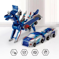 Magic Transformation Super Combination Car 2 in 1 Kids Magnetic Collision Transforming Car Diy Gift for Kids A. 