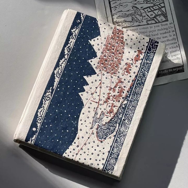 Nepal Lokata plant handmade herbal paper collage poetry album stamped handbook notebook high value notepad