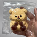 Handmade Squishy Butter Bear Mochi Taba Squishy NEW Fidget Toy Stress Relief Decompression Toy. 
