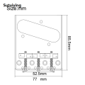 Sutuiying Pro Telecaster TL Bridge Upgrade | 6-Point Brass Saddles + Ashtray Design | CNC Aluminum Base for Vintage Tone Enhancement. 