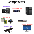 Desktop Set i3 10th Generation 8 GB RAM, 256GB M.2 NVMe SSD,18.5" Dell Monitor. 