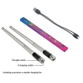 OUMERY 2X LED Light Emitting Drumsticks 15 Colour Gradient USB Rechargeable+Switch Electronic Drumsticks for Stage Performance. 