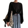 Lace Waist Full Sleeve KD T-Shirt For Women. 