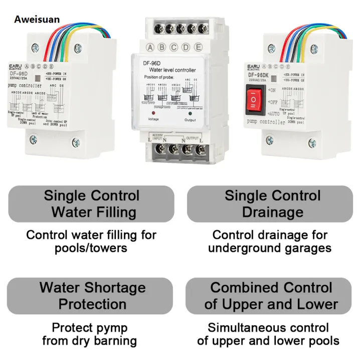 Aweisuan%20DF-96D%20DF-96DK%20Water%20Level%20Controller%20Switch%2025A%20220V%20Water%20Tank%20Liquid%20Level%20Detection%20Sensor%20Water%20Pump%20Controller%202M%20Wires%20-%20Image%204