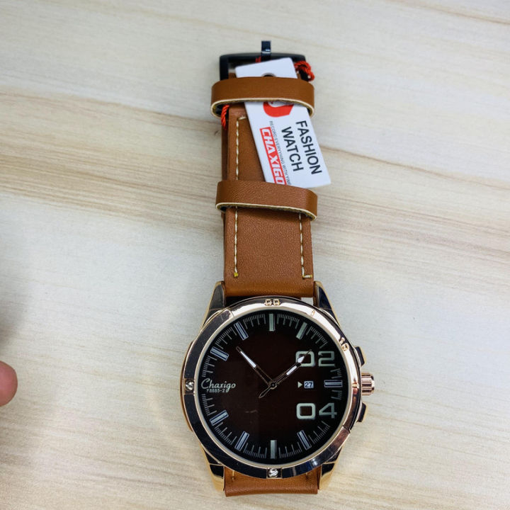 Chaxigo%20Round%20Dial%20Leather%20Strap%20Fashionable,%20Waterproof%20With%20Date%20Function%20Watch%20For%20Men%20-%20Image%204