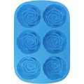6 Cavity Rose Silicon Mold For Soapmaking, Candle Making Kit. 