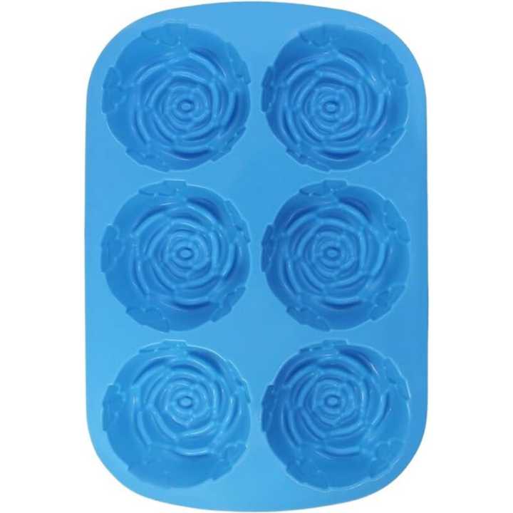 6%20Cavity%20Rose%20Silicon%20Mold%20For%20Soapmaking,%20Candle%20Making%20Kit%20-%20Image%202