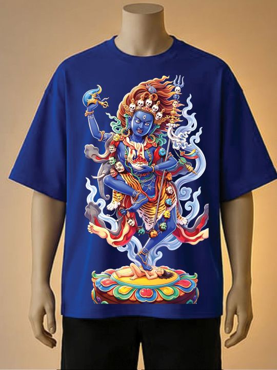 Kali%20God%20Graphic%20Printed%20T%20shirt%20-%20Cream,%20Maroon,%20Brown,%20White,%20blue,%20Black%20-%20Image%205