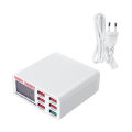 Digital USB Charger 6 Multi Port Fast Charging Station Mobile Phone Fast Charger. 