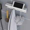 Key Holder For Wall Decor Mail Shelf Organizer Tableware Hanger Wall Mounted With 6 Hooks Storage Rack For Kitchen Bathroom JINBING. 