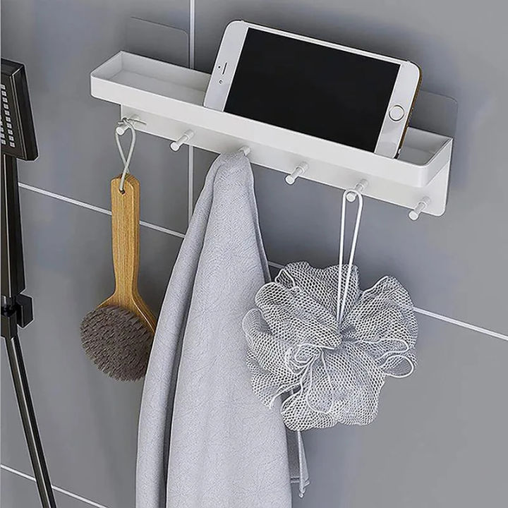 Key%20Holder%20For%20Wall%20Decor%20Mail%20Shelf%20Organizer%20Tableware%20Hanger%20Wall%20Mounted%20With%206%20Hooks%20Storage%20Rack%20For%20Kitchen%20Bathroom%20JINBING%20-%20Image%203