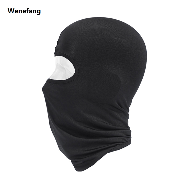 Wenefang Outdoor Cool Sunscreen Balaclava Motorcycle Face Mask Lycra Moto New Biker Wind Cap Mask Stopper Windproof Bicycle Cycling Headgear