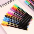 Glitter Pen, Neon Color Pen Set - Color Gel Pen Set, Glitter, Metallic, Neon Pen Set for Kids Suitable for Sketching Painting Drawing (12 Pcs). 