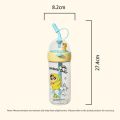 High Appearance 620ml Crayon Shin-chan Water Cup Transparent Cartoon Straw Cup Children's Water Bottle Gifts. 