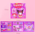 Sanrio Magnetic Quiet Book Kuromi My Melody Cinnamoroll Handmade DIY Repeatable Toy Magnetic Stickers Handmade Toys For Girls. 