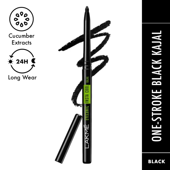 Lakme Eyeconic Insta Cool Kajal - Black(0.35gm)