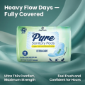 PURE Extra Care XXL 320mm – Ultra Thin Heavy Flow Pads | 8 Pads | Sanitary Pad | Sumitomo SAP | Leak Guard. 
