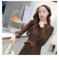 Women's Winter Knitted Dress Long Sleeve Mini Dress Casual Comfortable Knit Winter Dress for Ladies. 