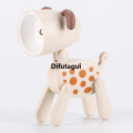 Difutagui Decorate the living room portable lamp dog deer cute night light Portable mini folding table lamp pet dinosaur flower night light student. 