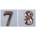2.7-inch ABS Metal Sensing Number Plate 7cm Stereoscopic House Number Digital Door Head Stereoscopic Characters 7DD. 