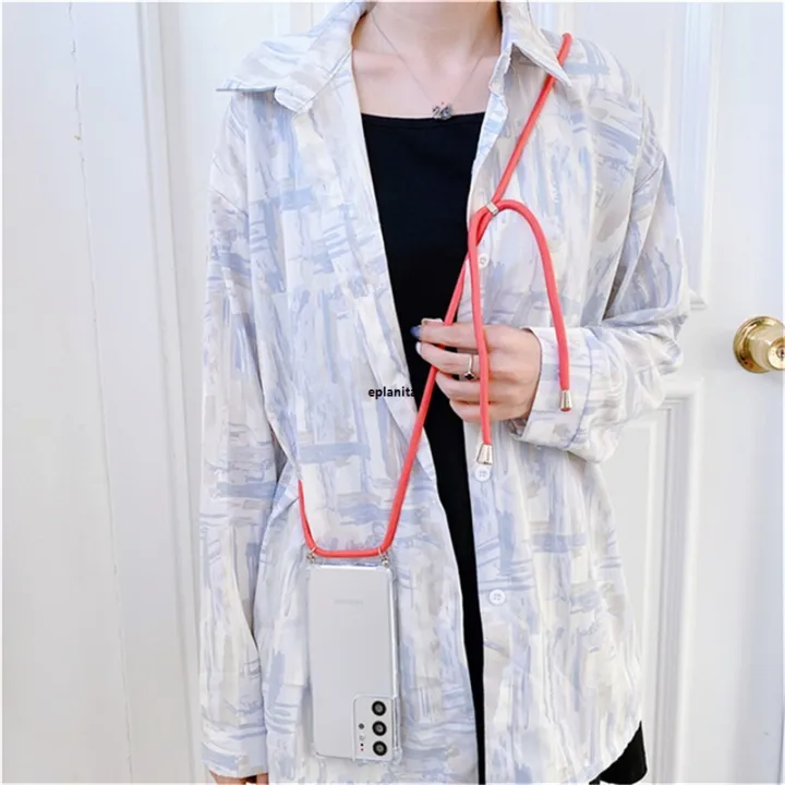 Neck%20Strap%20Lanyard%20Cord%20Rope%20Transparent%20Phone%20Case%20For%20Samsung%20S24%20S23%20S22%20Plus%20S21%20FE%20S20%20Ultra%20S10%20Soft%20Silicone%20Cover%20-%20Image%203