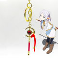 Sousou No Frieren - Beyond Journey's End Anime Frieren's Staff Metal Keychain Keyring Key Holder. 