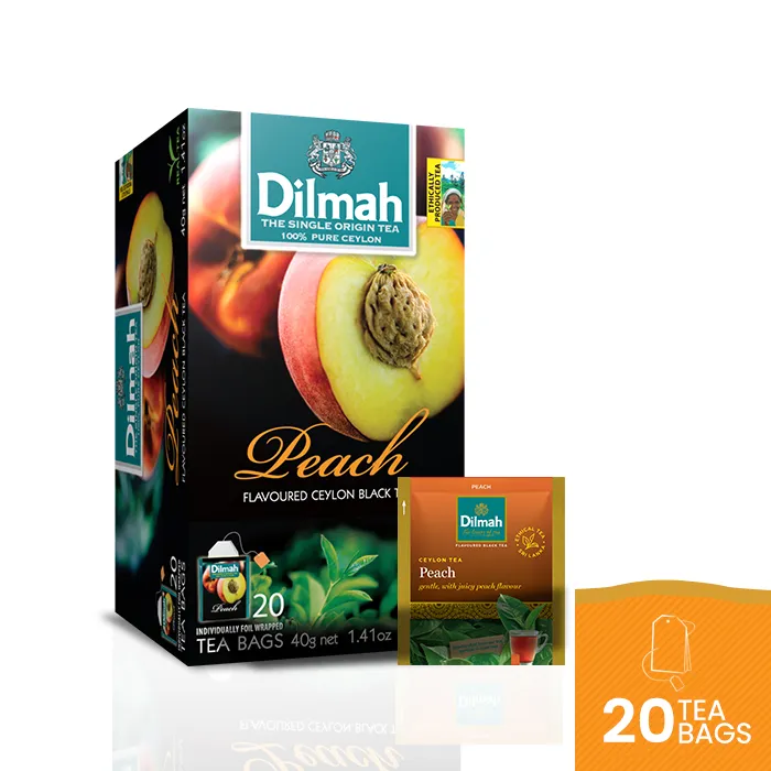 Dilmah%20Peach%20Flavoured%20Tea%20-20%20Individually%20Wrapped%20Tea%20Bags%20-%20Image%203