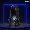 Rock Vibe Wireless Headphone With Mic l Active Noise Cancelling Black Headphones | Bluetooth 5.3 l 50hrs Good Battery Life. 