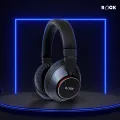 Rock Vibe Wireless Headphone With Mic l Active Noise Cancelling Black Headphones | Bluetooth 5.3 l 50hrs Good Battery Life. 