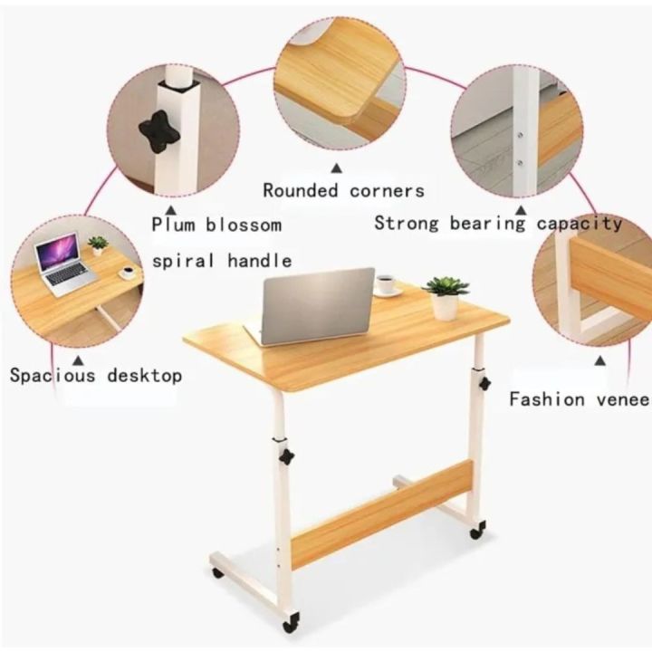 Bed Tables for Eating and Laptops Mobile Computer Stand Desk Portable ...