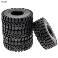 Sutuiying 1.9 Crawler Tires 1/10 RC Soft Rubber Mud Tyres 118mm With Foam Insert Fashion For RC Crawler Car Traxxas TRX4 Axial SCX10 SCX10 II RC4W. 