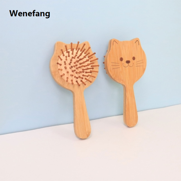 Wenefang%20Brushes%20Air%20Cushion%20Massage%20Comb%20Hair%20Smooth%20Air%20Bag%20Comb%20Cute%20Cat%20Children's%20Comb%20Bamboo%20Wood%20Comb%20Portable%20Massage%20Comb%20-%20Image%204