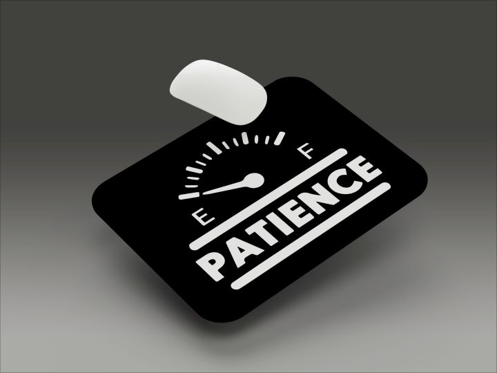 Patience Level Empty Printed Mouse Pa| Computer & Laptop Mouse Pad