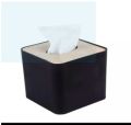 Square Shape Detachable Wooden Cover Plastic Tissue Box Holder Paper Napkin Dispenser Case For Home And Office Use. 