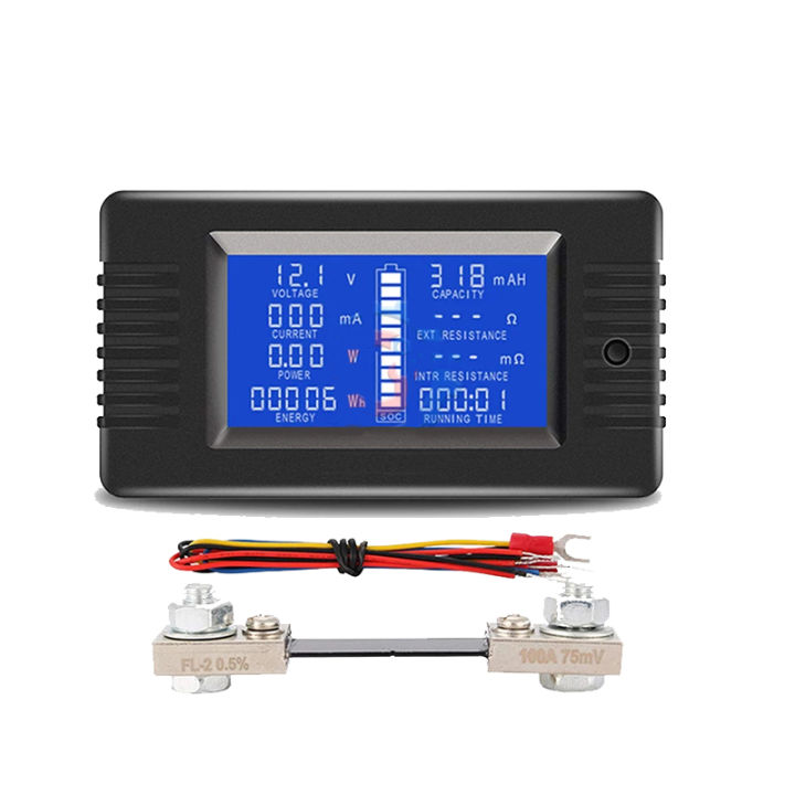 Shunt Built-in Monitor Energy Capacity Current Supply Ammeter Battery 100A015-PZEM Tester Voltmeter Voltage Impedance Schedule
