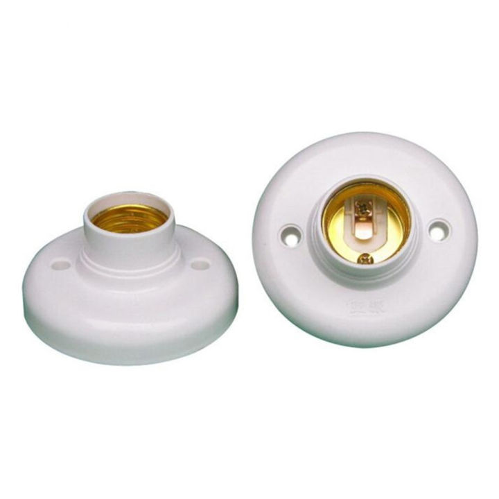 1/5PCS Bulb Parts Plastic Lamp Accessory Bulb Holder Round Socket E27 Lamp Base Screw Light
