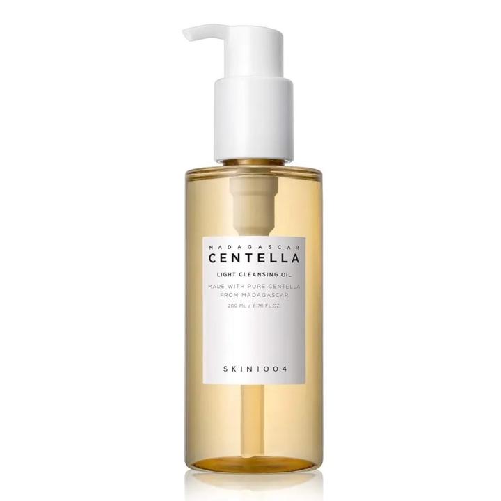SKIN1004 Madagascar Centella Light Cleansing Oil 200ml | Gentle Korean Facial Cleanser for Double Cleansing Sensitive Skin