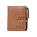 PU Leather Three Fold Wallet Business Multi-function Card Holders Men's Short Wallet Soft Multi-position Male Leather Purse Male. 