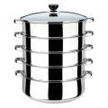 Momo Steamer Pot 5 Tier Stainless Steel (For Induction). 