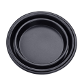 1 PCS Round Pizza Mould Plate Pizza Pan Carbon Steel Deep Tray Non-Stick Mold Baking Oven Tool Baking Mould Tray 6In Black. 