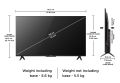 TCL 108 cm (43 inches) Metallic Bezel-Less Series 4K Ultra HD Smart LED Google TV 43V6B (Black). 