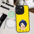 WONDER EGG PRIORITY Phone Case For iPhone 15 14 13 12 11 Pro Max Plus Magnetic for Macsafe Cases Cover. 