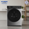 Hyundai 9kg Fully Automatic Front Load Washing Machine HYWM-FL09RK-DDM | Direct Drive Inverter Motor | A+++ Energy Rating | Steam Wash | 1400 RPM. 
