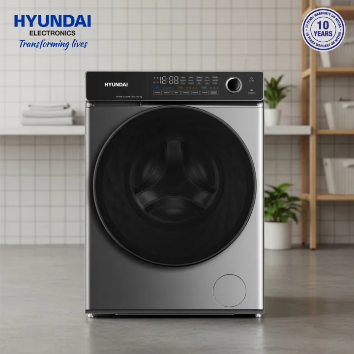 Hyundai%209kg%20Fully%20Automatic%20Front%20Load%20Washing%20Machine%20HYWM-FL09RK-DDM%20%7C%20Direct%20Drive%20Inverter%20Motor%20%7C%20A+++%20Energy%20Rating%20%7C%20Steam%20Wash%20%7C%201400%20RPM%20-%20Image%202