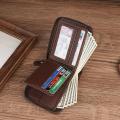 Zippered Men'S Wallet Convenient Fashion Multi-Card Holder Classic Retro Coin Purse for Fashion Use Gift For Men Travel. 
