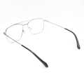 Silver Square Shape Metal Frame Glass For Men. 