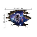 Wallpaper ceiling home décor kids room planet starry sky wall breaker space 3d astronaut vinyl sticker design art mural. 