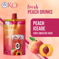 Peach Drink, Peach ice Ade, Zero calorie. 